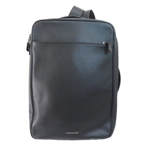 COACH Black Leather Hobo Bag